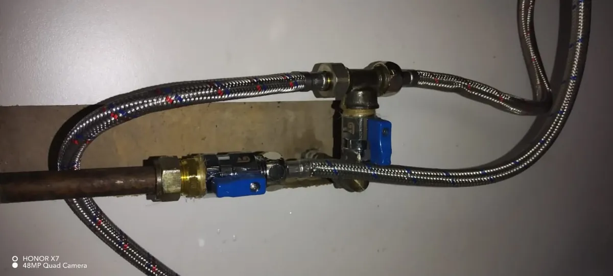 Damp vanity cupboard pipework and isolation valve check Sandton