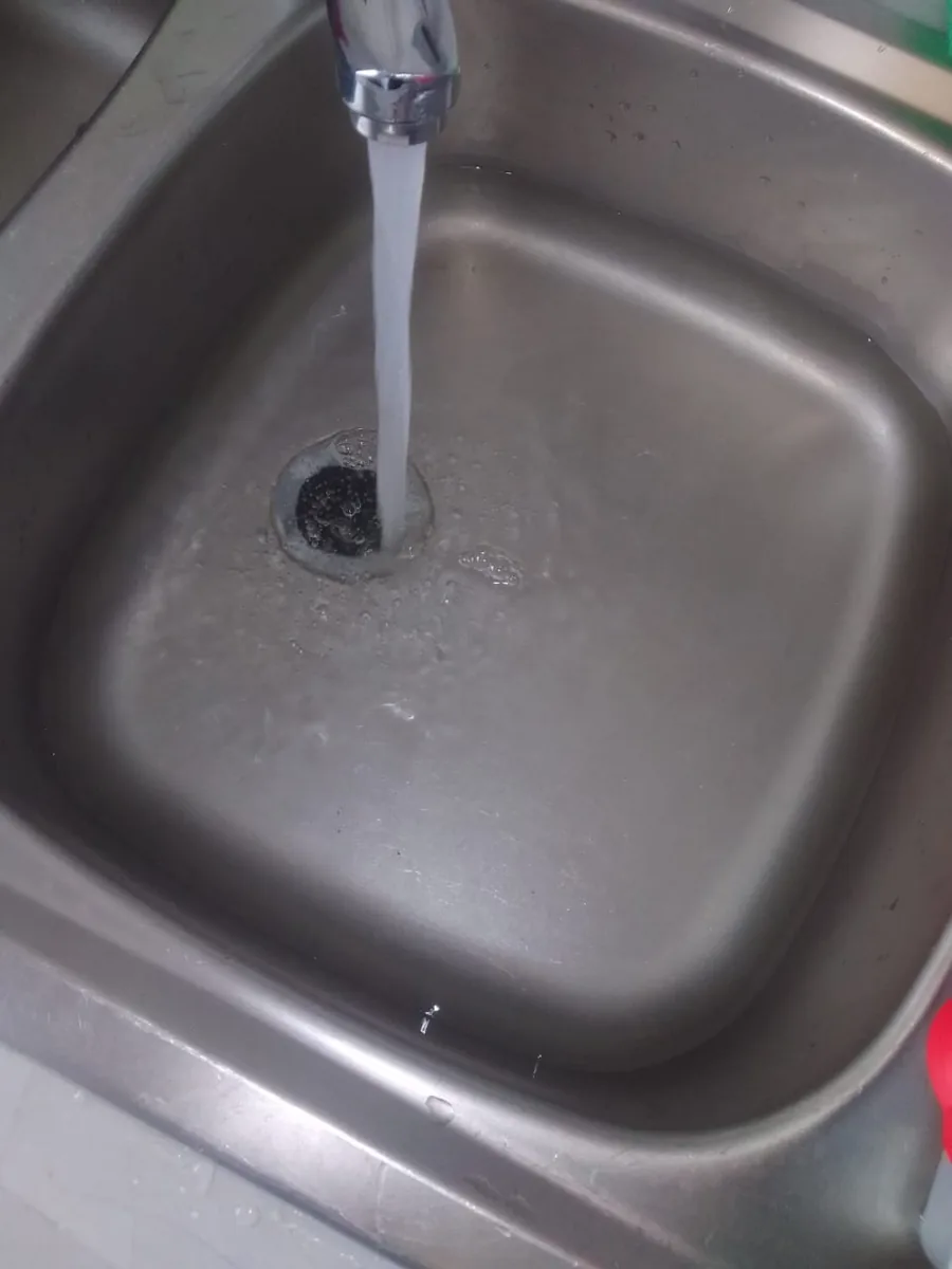 Kitchen sink blockage with standing water in Sandton