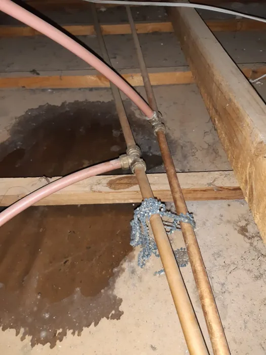 Geyser leak and ceiling drip emergency plumbing Sandton